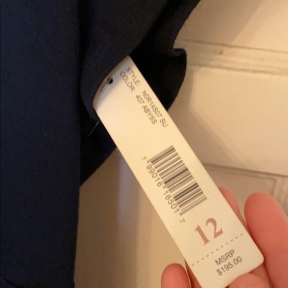 LAUNDRY by Shelli Segal black Cap sleeve dress SZ 12 NEW - Picture 5 of 6